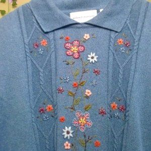 Vintage Alfred Dunner embroidered sweater